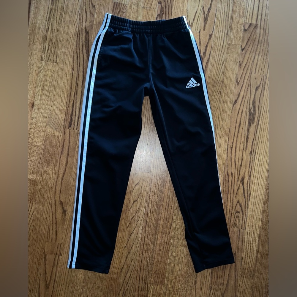 Adidas boy’s sweatpants, size large (14/16), 100% polyester, good condition